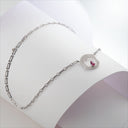 Badra Necklace White Gold Diamonds And Ruby