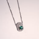 Badra Pendant White gold Diamonds And Emerald