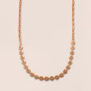 Badra Design Tennis Necklace Rose Gold and Diamonds 1.365 ct VVS G