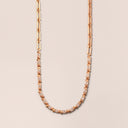 Elements Design Tennis Necklace Rose Gold and Marquise Diamonds 1.634 ct VS G