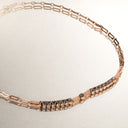 Elements Necklace Rose Gold And Black Diamonds