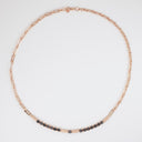 Elements Necklace Rose Gold And Black Diamonds