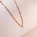 Elements Necklace Rose Gold and Marquise Diamond 0.57 ct SI1 E GIA Certified
