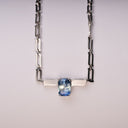 Elements Necklace White Gold and Bi Color Sapphire 8.15 cts
