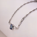 Elements Necklace White Gold and Bi Color Sapphire 8.15 cts