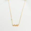 Alharf Big Necklace Letter شـ Yellow gold