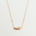 Alharf Big Necklace Letter صـ Rose Gold