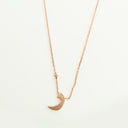 Alharf Big Necklace Letter ز Rose Gold