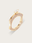 Badra Yellow Gold RIng with Marquise Diamond 0.316 ct VS G