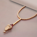 Garden Tulip Necklace Rose Gold and Diamonds 8.995 cts and Certified Rubellite 6.87 cts